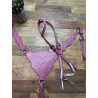 Pink Boot Stitch Headstall & Breast Collar Set