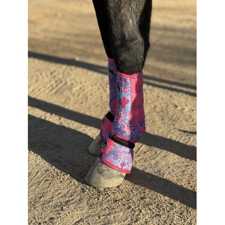 Schulz Equine No-Turn Bell Boots- House of Cards