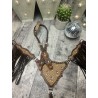 MM Designer Headstall & Fringe Breast Collar Set