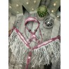 Pink Barbie Headstall & Fringe Breast Collar Set