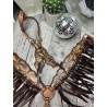 Long Horn Headstall & Fringe Breast Collar Set