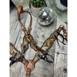 Long Horn Headstall & Breast Collar Set