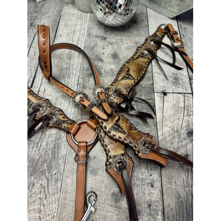 Long Horn Headstall & Breast Collar Set