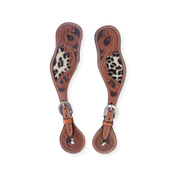 Leopard Ladies Spur Straps