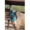 Schulz Equine Lycra Fly Mask - Teal Aztec Leopard