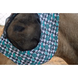 Schulz Equine Lycra Fly Mask - Turquoise Glass