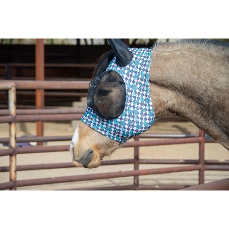 Schulz Equine Lycra Fly Mask - Turquoise Glass