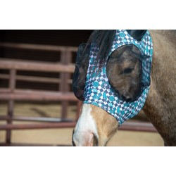 Schulz Equine Lycra Fly Mask - Turquoise Glass