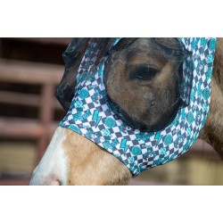 Schulz Equine Lycra Fly Mask - Turquoise Glass