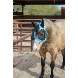 Schulz Equine Lycra Fly Mask - Turquoise Glass