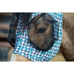 Schulz Equine Lycra Fly Mask - Turquoise Glass