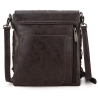 Montana West Tooled Fringe Collection Concealed Carry Crossbody - Coffee