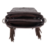 Montana West Tooled Fringe Collection Concealed Carry Crossbody - Coffee