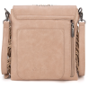 Montana West Tooled Fringe Collection Concealed Carry Crossbody - Tan