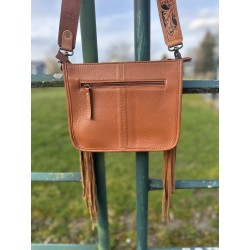 Tan Quilted Leather Purse