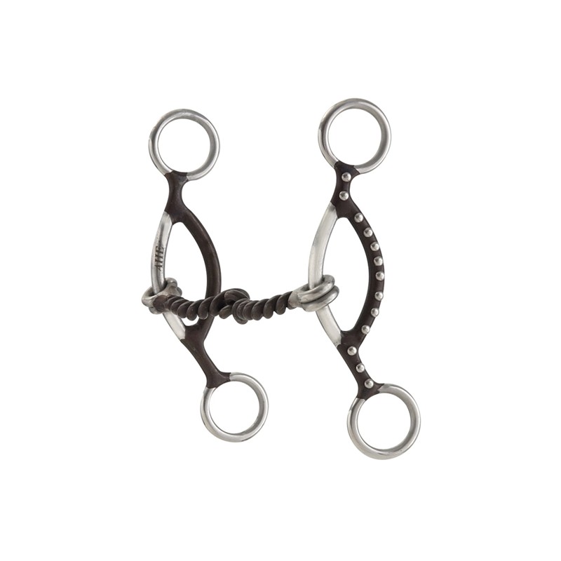 Sliding gag with twisted mouth piece