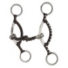 Sliding gag with twisted mouth piece