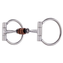 D-ring snaffle with Dog...