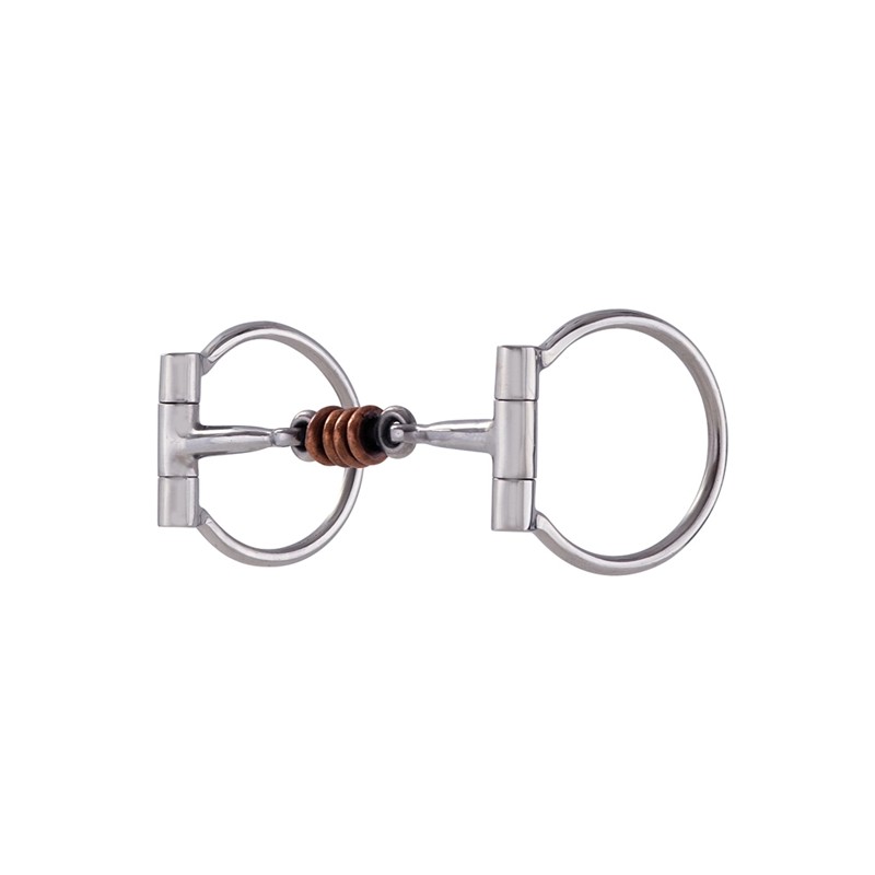 D-ring snaffle with Dog bone and rollers