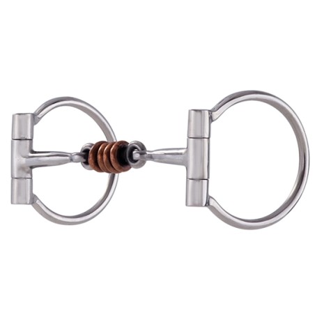 D-ring snaffle with Dog bone and rollers