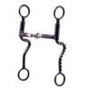 Black Steel Snaffle Mouth Bit