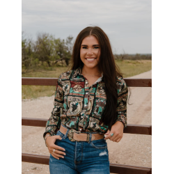 Sterling Kreek Vintage Rodeo Button Down Rodeo Shirt