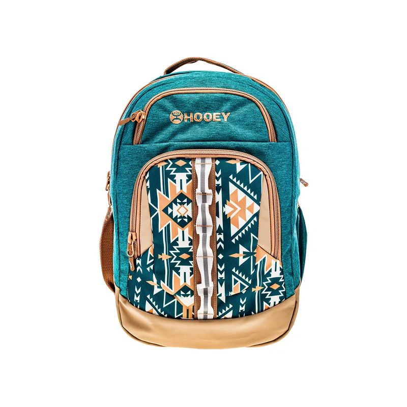 Hooey "Ox" Backpack - Teal / Tan Aztec