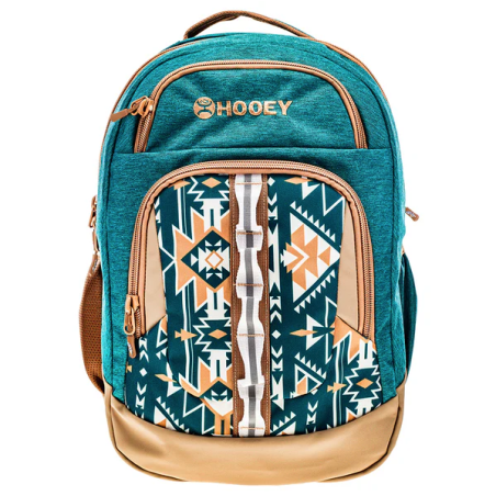 Hooey "Ox" Backpack - Teal / Tan Aztec