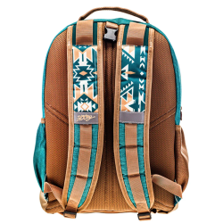 Hooey "Ox" Backpack - Teal / Tan Aztec