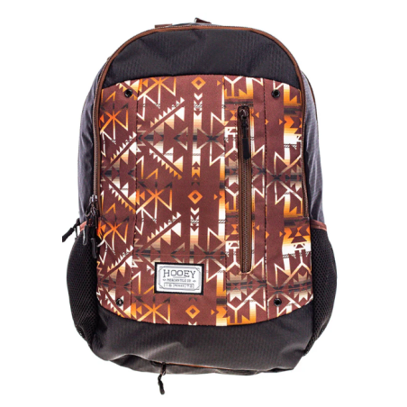 Hooey "Rockstar" Backpack - Black/ Tan Aztec