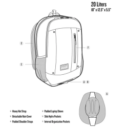 Hooey "Rockstar" Backpack - Tan/ Navy Nomad Pattern