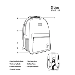 Hooey "Recess" Backpack -  Thunderbird