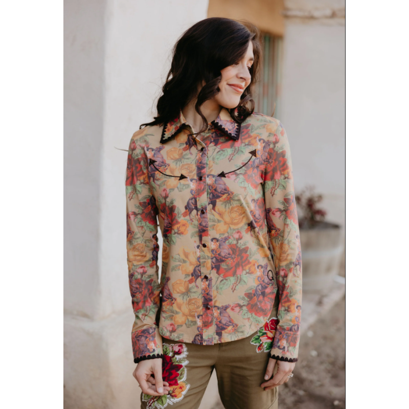 copy of Rodeo Quincy Official Pro Rodeo Button Up