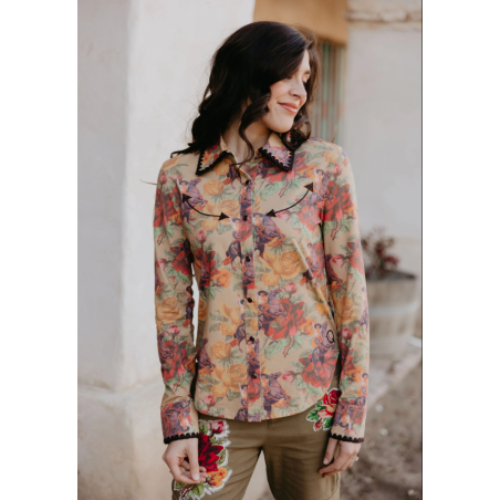 copy of Rodeo Quincy Official Pro Rodeo Button Up