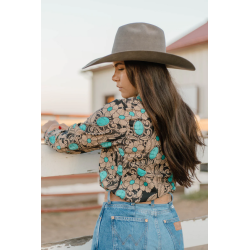 Sterling Kreek Tattoos On This Town Button Down Rodeo Shirt