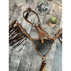 Leopard Designer Fringe Tack Set