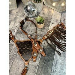 Leopard Designer Fringe Tack Set