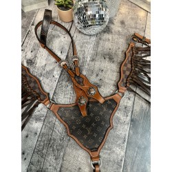 Checkered Designer Fringe Tack Set