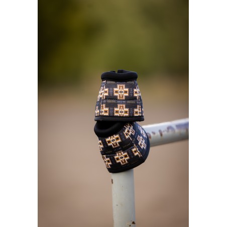 Schulz Equine Black Round Up Bell Boots