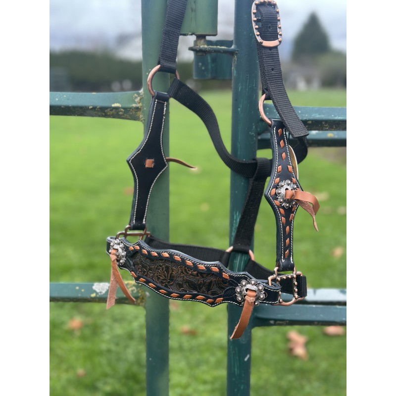 Copper Navy Metallic Halter