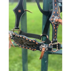 Copper Navy Metallic Halter