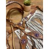 Pink Bling Ponderosa Headstall and Fringe Breast Collar Set