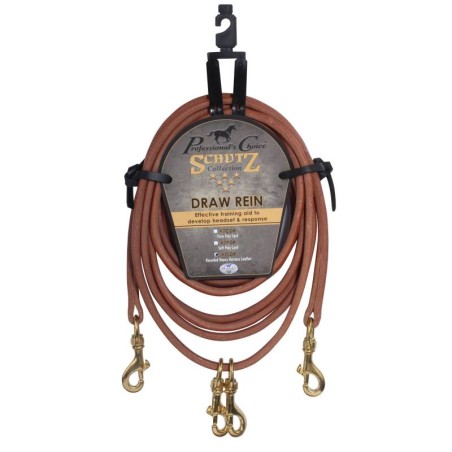 Professional's Choice Rounded Leather Draw Reins