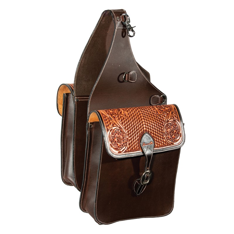 Professionals Choice Leather Saddle Bag