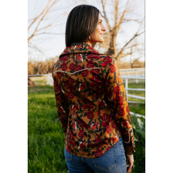 Rodeo Quincy Horses and Horseshoes Button Up