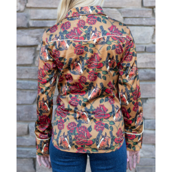 Rodeo Quincy Horses and Horseshoes Button Up