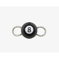 8 Ball Scarf Charm