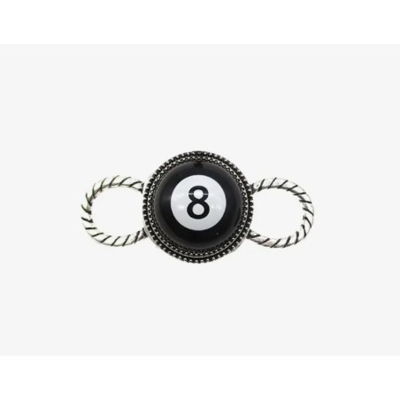 8 Ball Scarf Charm