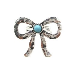 Silver and Turquoise Bow...