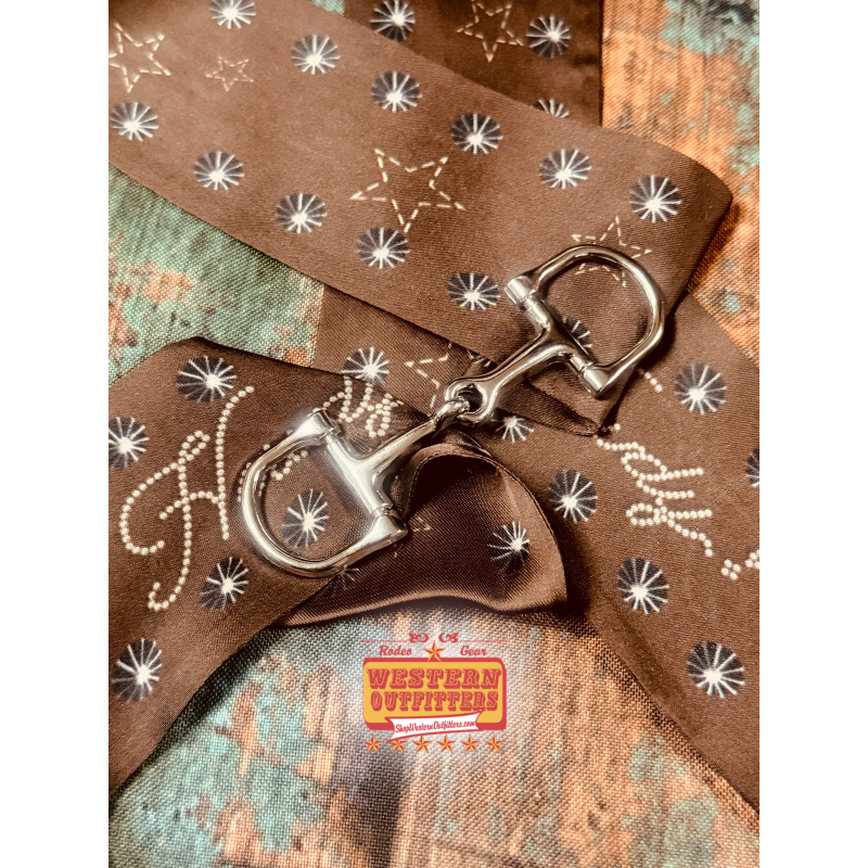 Silver Snaffel Bit Scarf Charm